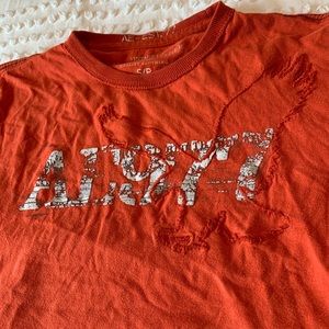 Vintage American Eagle Orange Detailed Crop Top